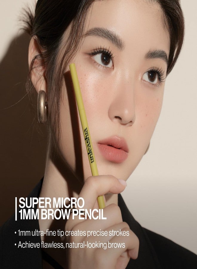 انليشا [Unleashia] قلم تحديد الحواجب Shaper Defining Eyebrow Fixer & Pencil (قلم رقم 2، بني كرافت) - Image 3
